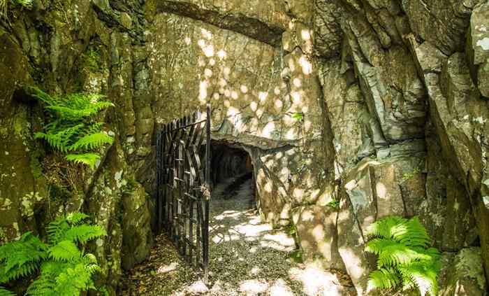 Entrance into the Slate caverns